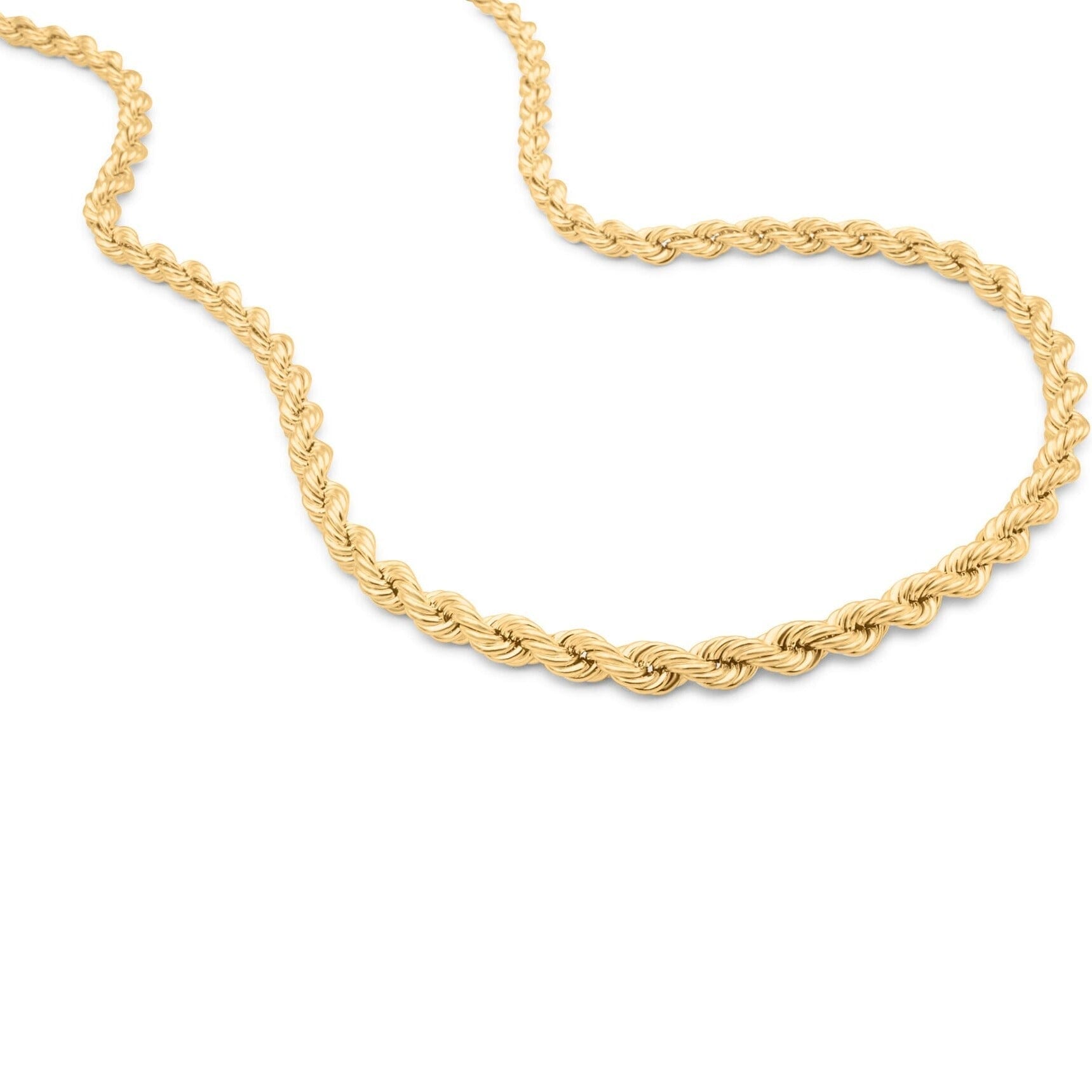 Rope Chain in Yellow Gold - 10mm Necklaces - DailySale