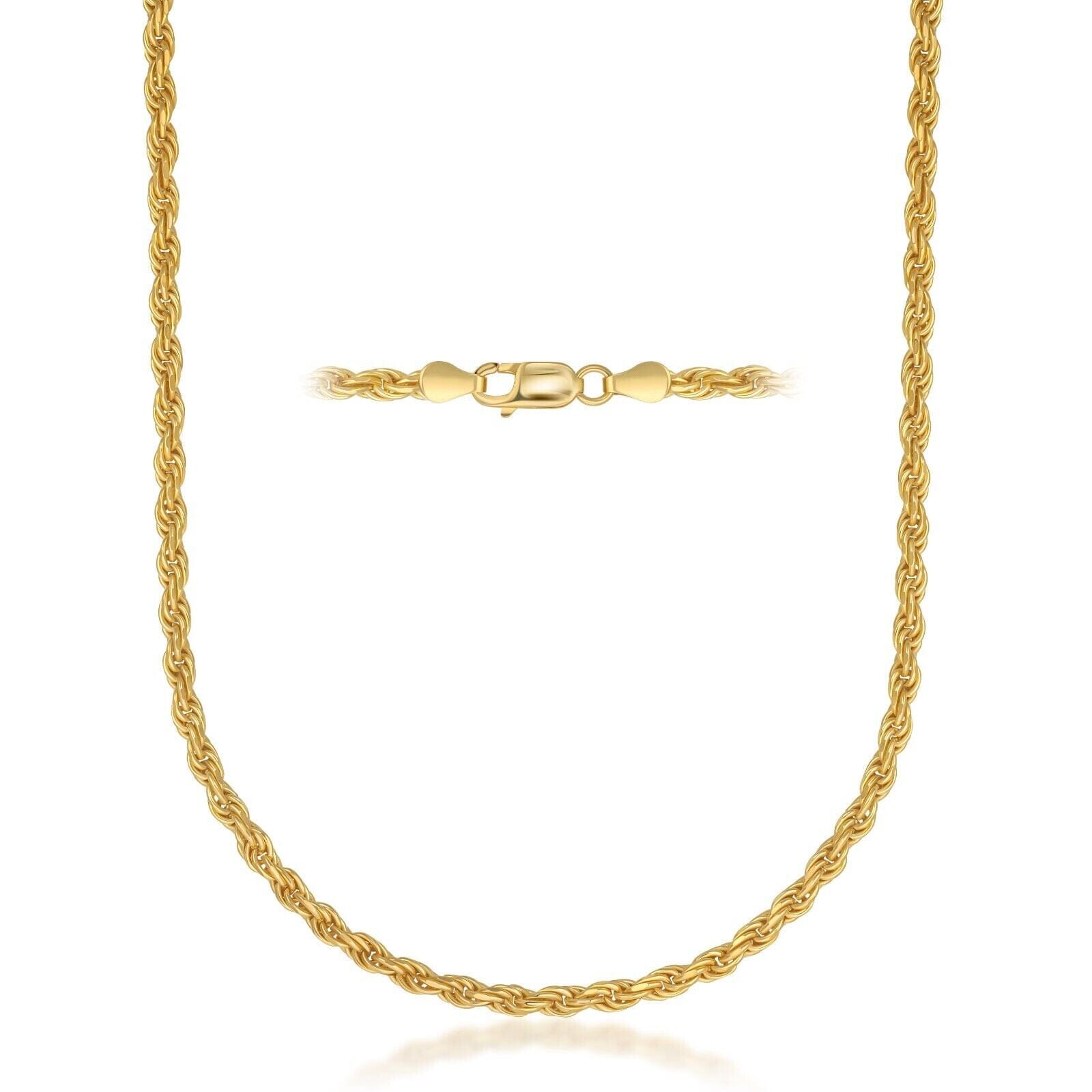 Rope Chain in Yellow Gold - 6mm Necklaces - DailySale