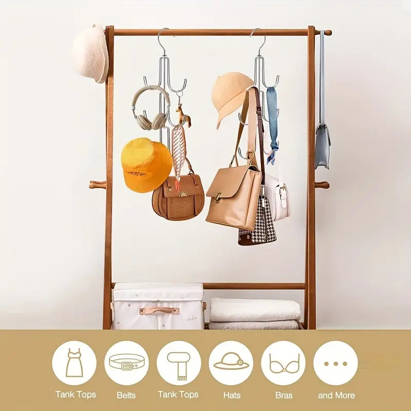 Rotatable Metal Purse Hanger Organizer Closet & Storage - DailySale