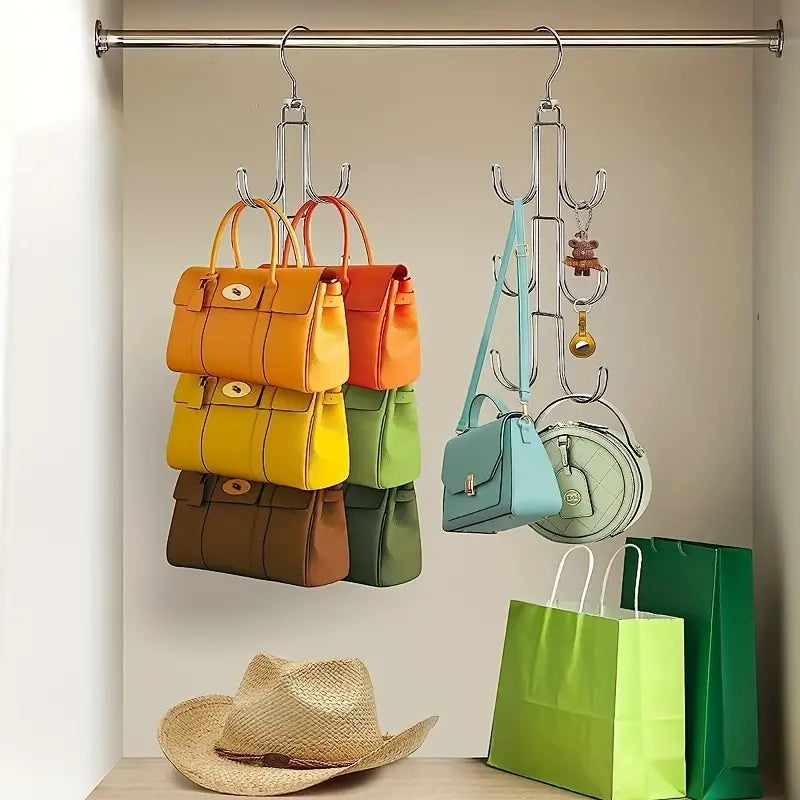 Rotatable Metal Purse Hanger Organizer Closet & Storage - DailySale