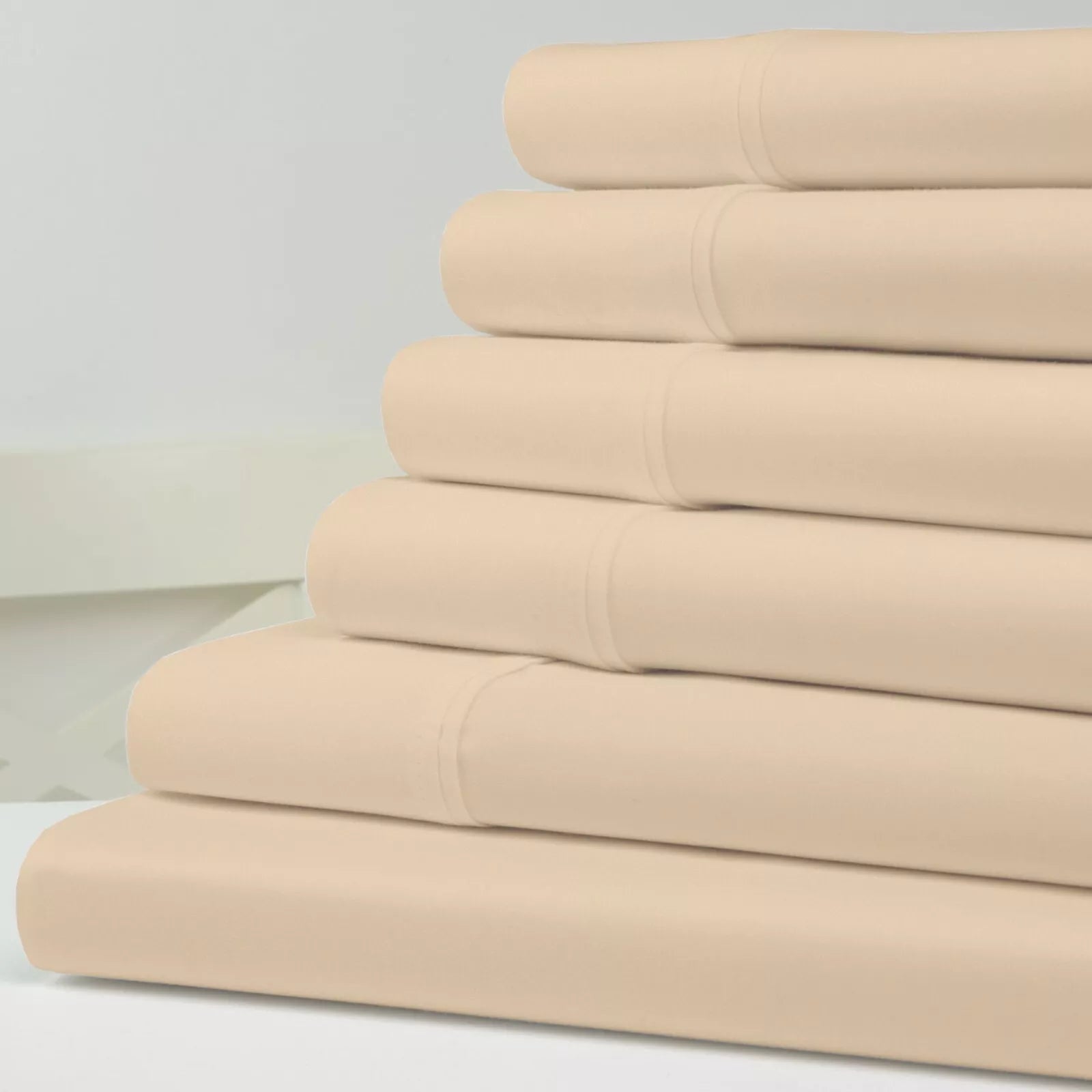 6-Piece Set: Kathy Ireland 1500 Thread Count Bamboo Cotton Sheet Set