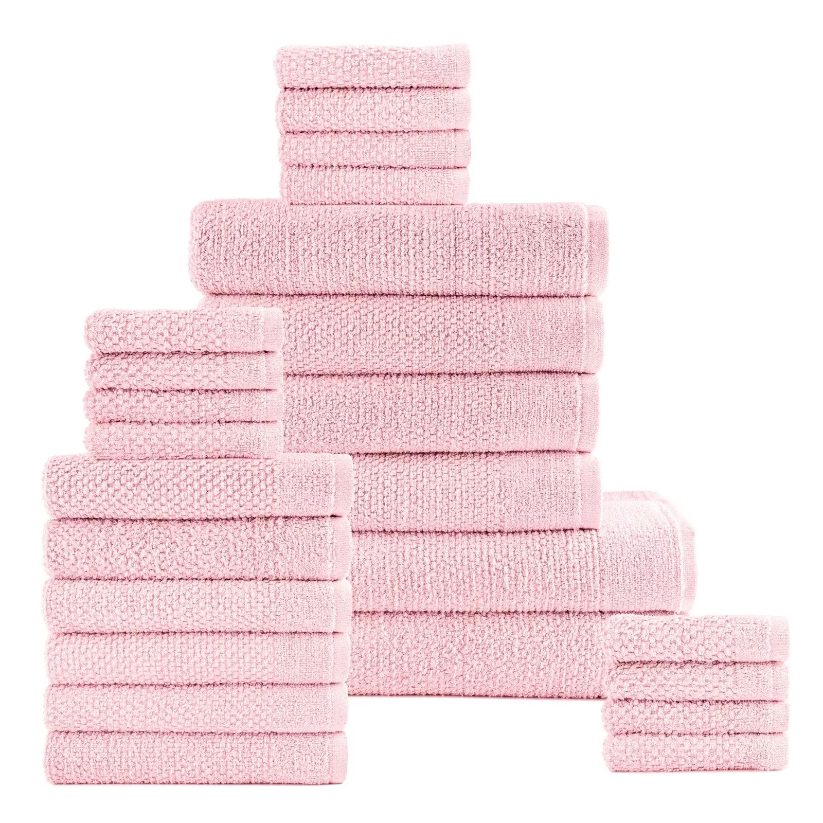 24-Piece Set: Dan River Popcorn Cotton Bath Towel Set