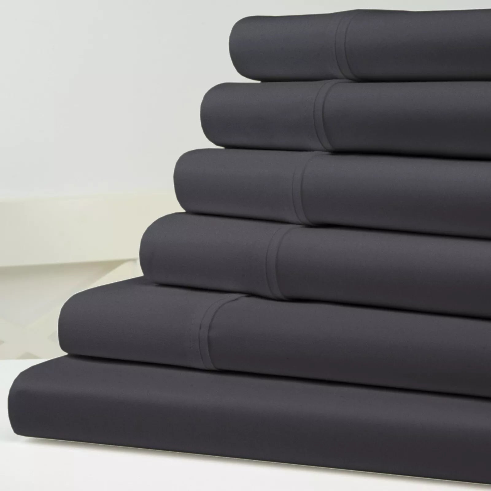 6-Piece Set: Kathy Ireland 1500 Thread Count Bamboo Cotton Sheet Set