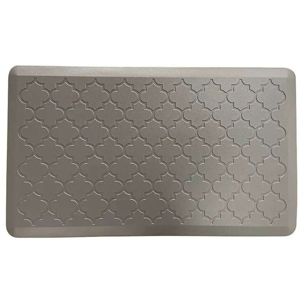 Bibb Home Trellis Embossed Anti Fatigue Foam Kitchen Mat