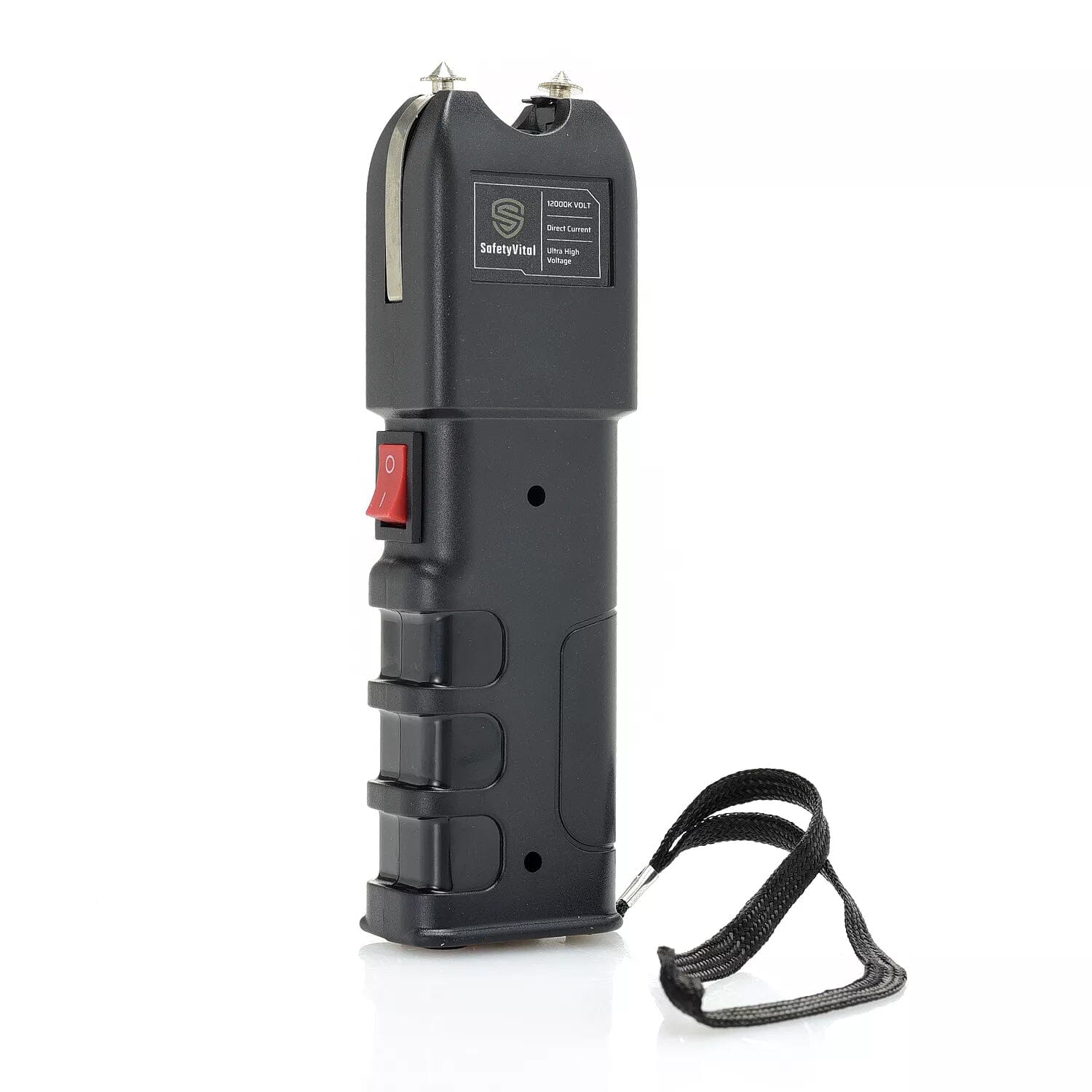 Safety Vital LED Flashlight Stun Gun Tactical Black - DailySale