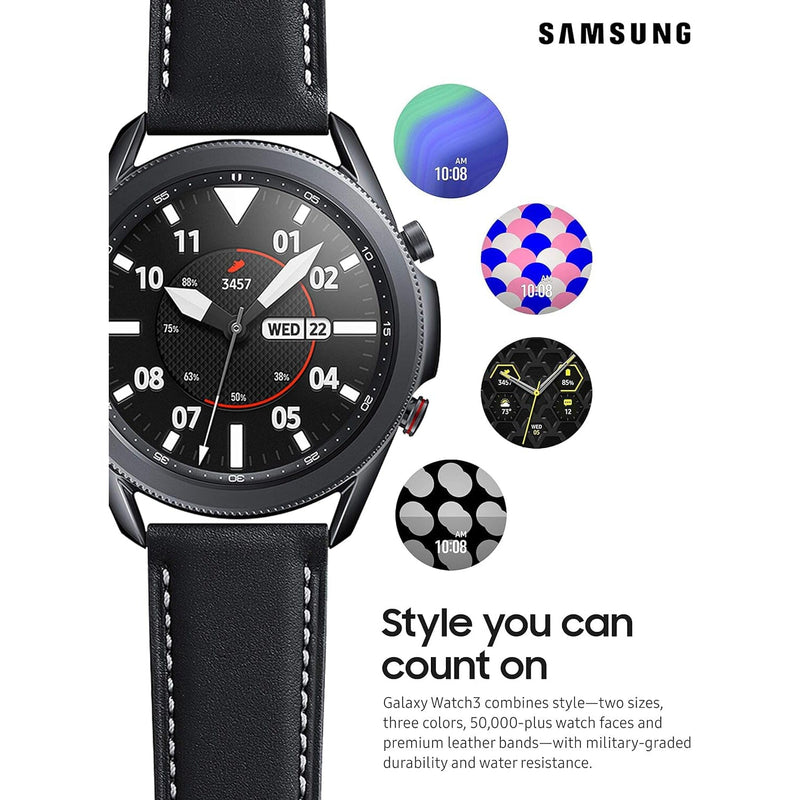 Samsung - Galaxy Watch3 Smartwatch 45mm Stainless LTE - Mystic Black Smart Watches - DailySale