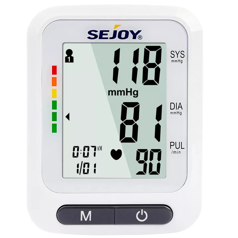 SEJOY Wrist Blood Pressure Monitor Automatic Digital Cuff Heart Rate BP Machine Wellness - DailySale