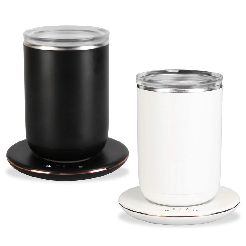 Self Stirring Coffee Mug with Lid Temperature Control 3 Heat Settings Kitchen Appliances - DailySale