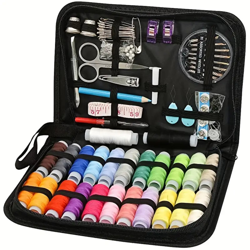 Sewing Kit With 100 Sewing Supplies And Accessories - 24-Color Threads Arts & Crafts - DailySale