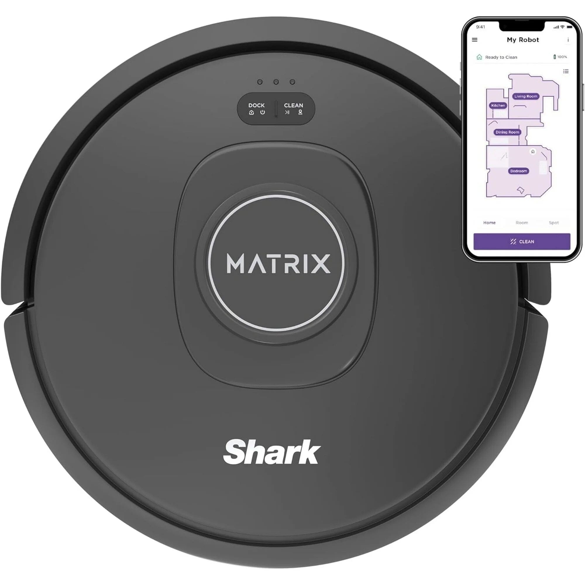 Shark RV2310 Matrix Robot Vacuum with Self-Cleaning Brushroll Household Appliances - DailySale