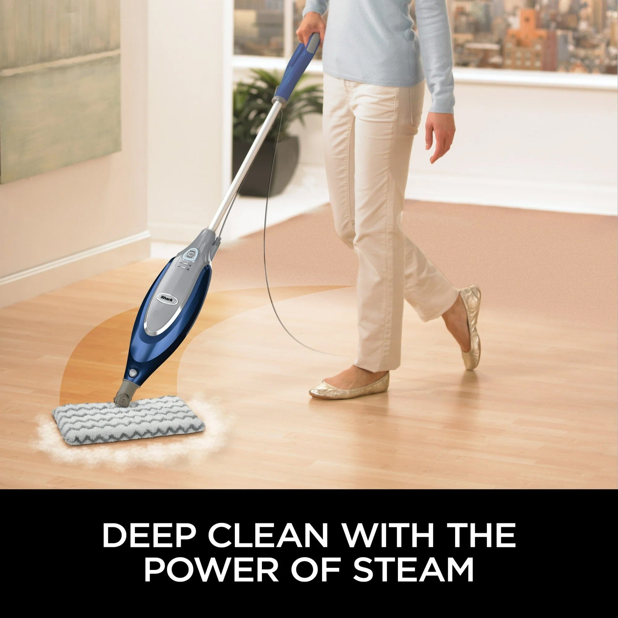 Shark SE460 Professional Steam Pocket Mop for Hard Floors, Deep Cleaning and Sanitization (Refurbished) Household Appliances - DailySale