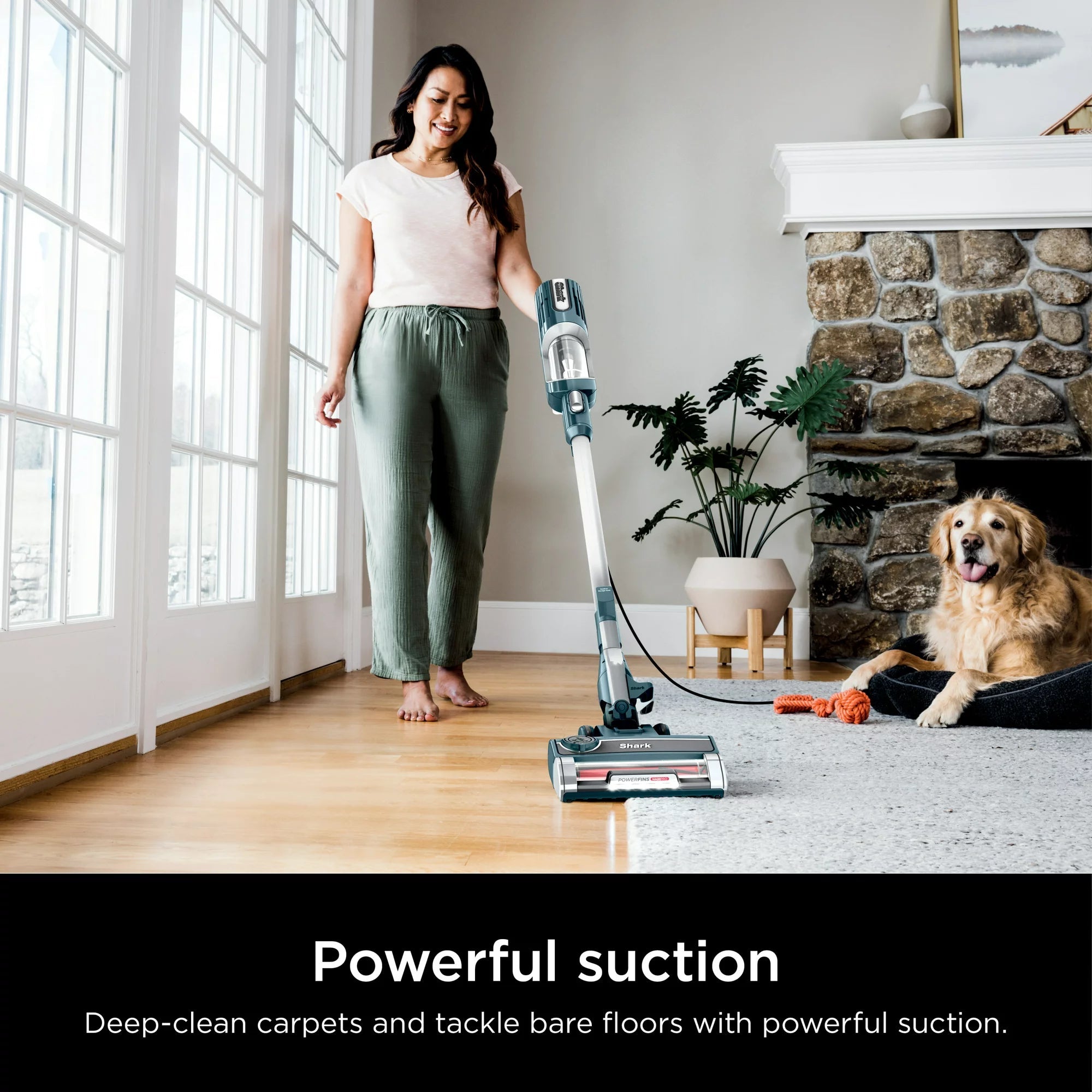 Shark UltraLight Pet Pro Corded Stick Vacuum with PowerFins HairPro Odor Neutralizer Technology, Multisurface, HZ700 Household Appliances - DailySale