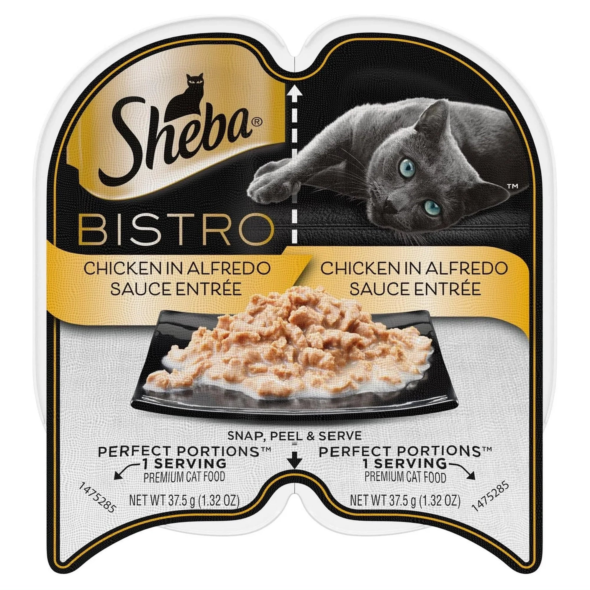 Sheba Perfect PORTIONS Bistro Wet Cat Food Trays (24 Count, 48 Servings), Chicken in Alfredo Sauce Entrée, Easy Peel Twin-Pack Trays Pet Supplies - DailySale