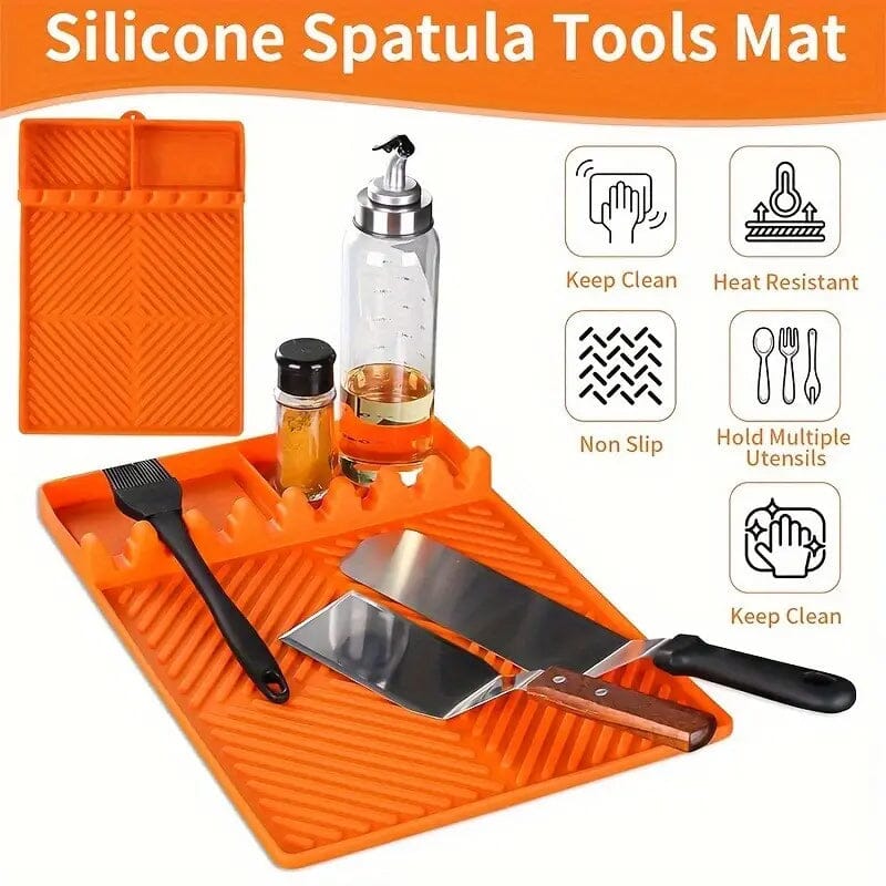 Silicone Grill Mat with Side Shelf Kitchen Tools & Gadgets - DailySale