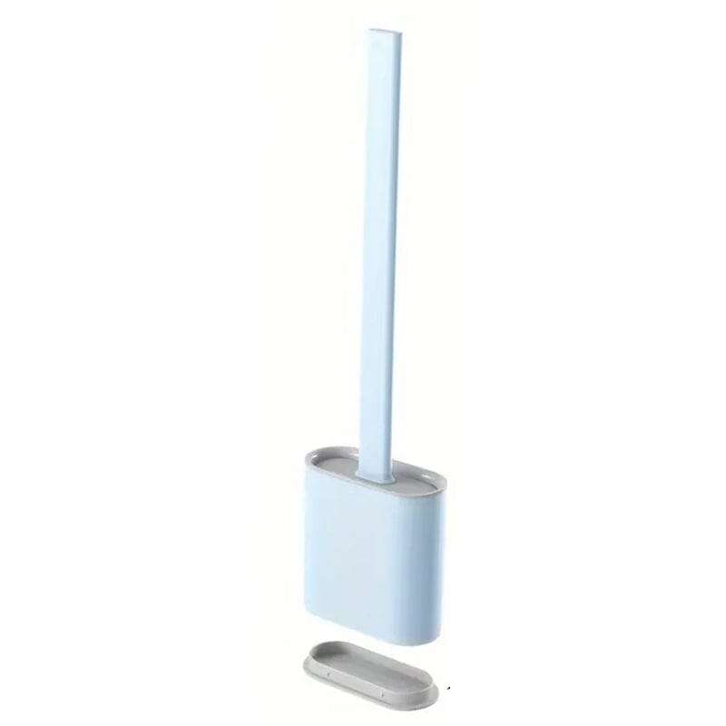 Silicone Toilet Brush with Long Holder Set Bath - DailySale