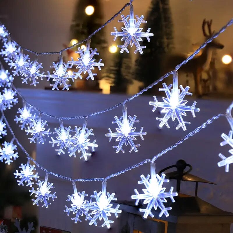 Snowflake Decorative LED String Light 152cm/60in String & Fairy Lights White - DailySale