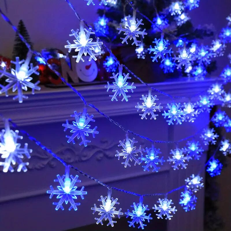 Snowflake Decorative LED String Light 450cm/177.17in String & Fairy Lights Blue - DailySale