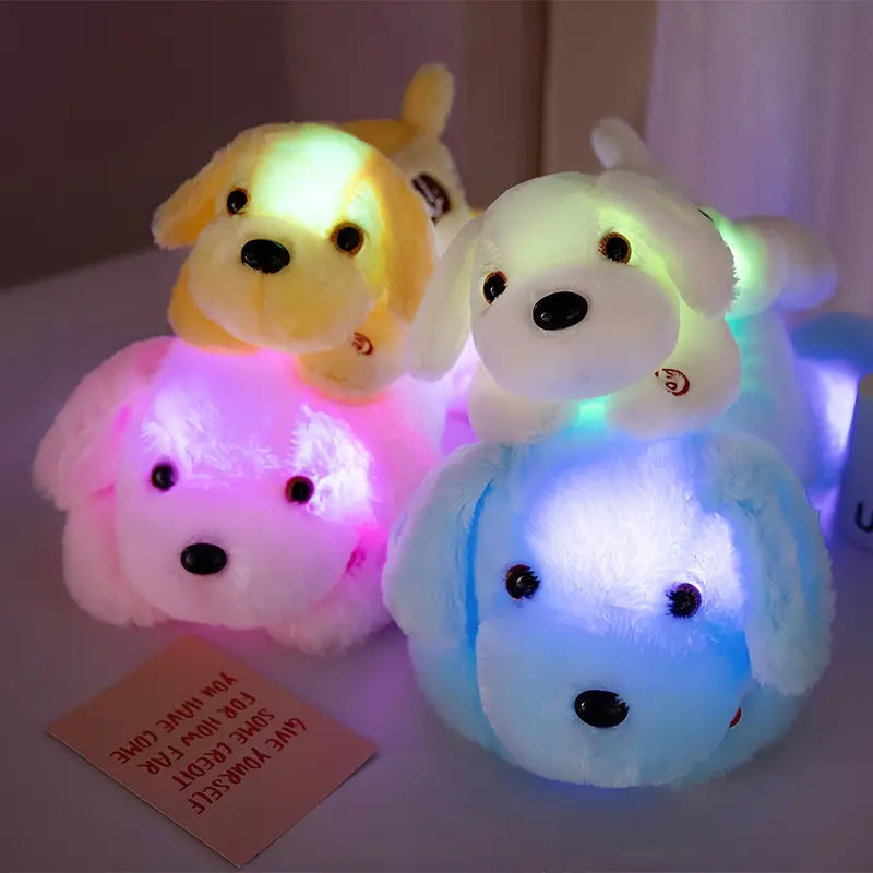 Soft Glow-in-the-Dark LED Plush Puppy Toys & Games - DailySale