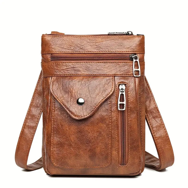 Soft PU Leather Women Messenger Bag Bags & Travel Brown - DailySale