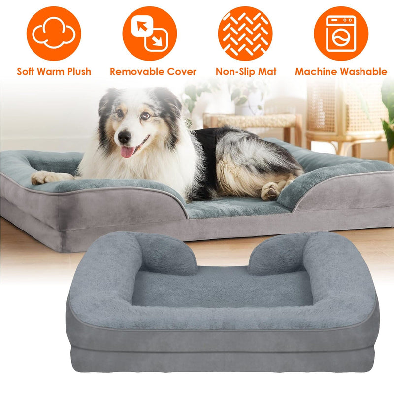 Soft Warm Plush Puppy Cozy Nest Sofa Non-Slip Bed Cushion Mat Pet Supplies - DailySale