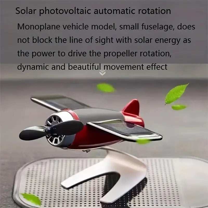 Solar Airplane Creative Car Decoration Automotive - DailySale