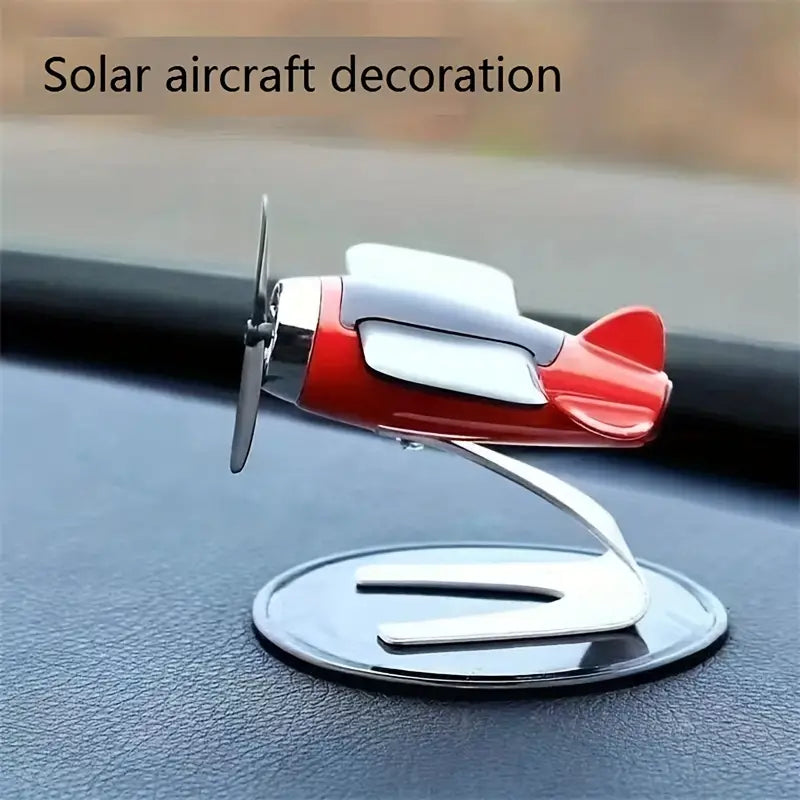 Solar Airplane Creative Car Decoration Automotive - DailySale