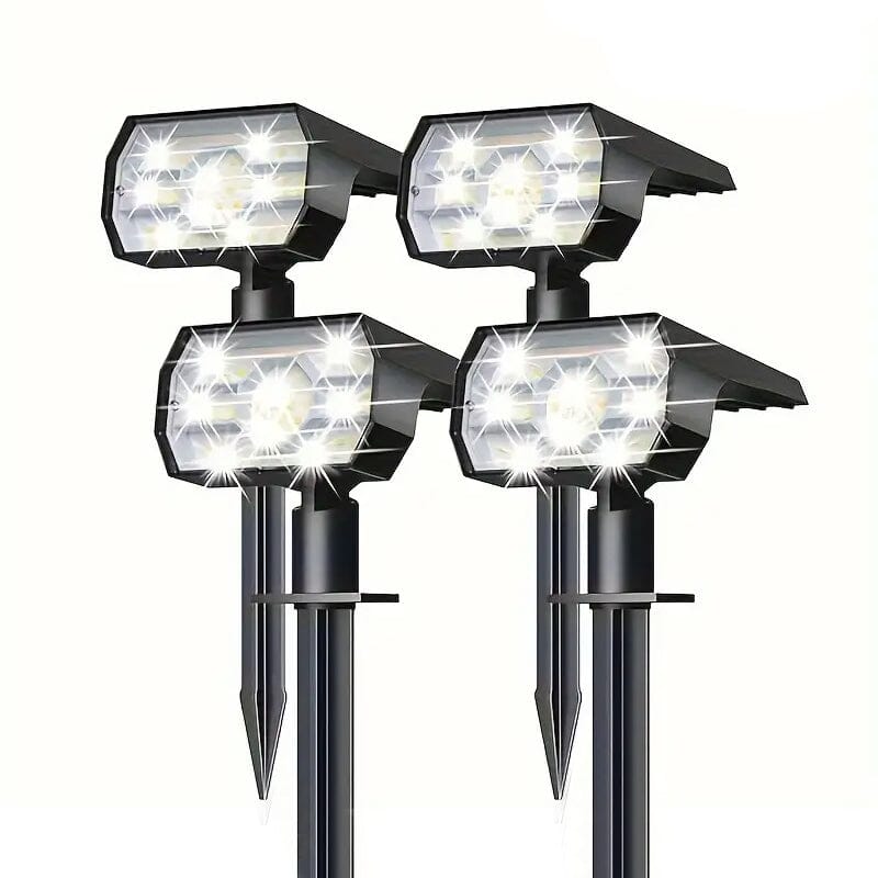 Solar Landscape Outdoor Spotlights Outdoor Lighting 4-Piece - DailySale