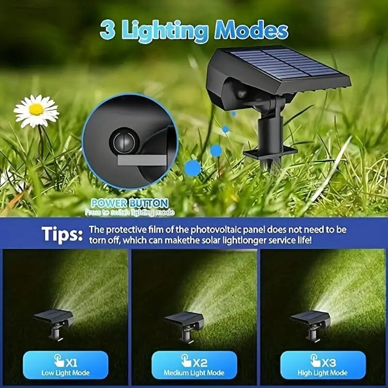 Solar Landscape Outdoor Spotlights Outdoor Lighting - DailySale