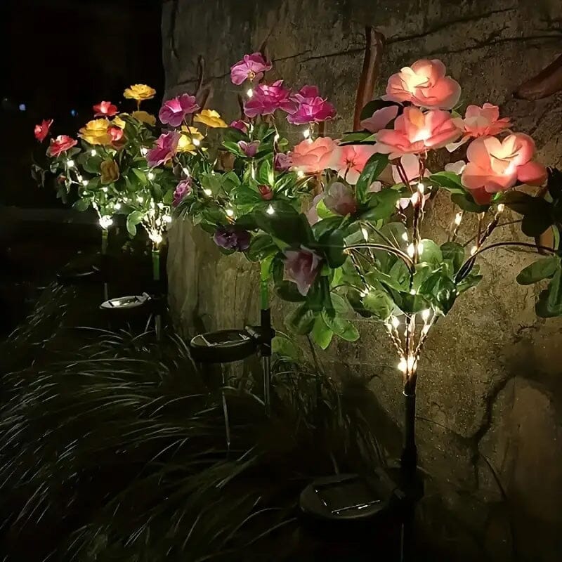 Solar-Powered Camellia Tree Lights Outdoor Lighting - DailySale