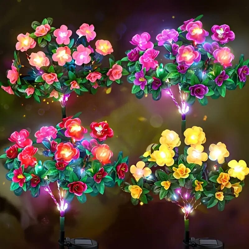 Solar-Powered Camellia Tree Lights Outdoor Lighting - DailySale