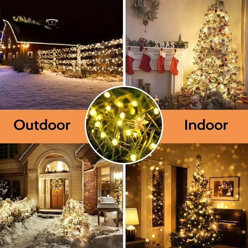 Solar String Lights Outdoor Waterproof Outdoor Lighting - DailySale