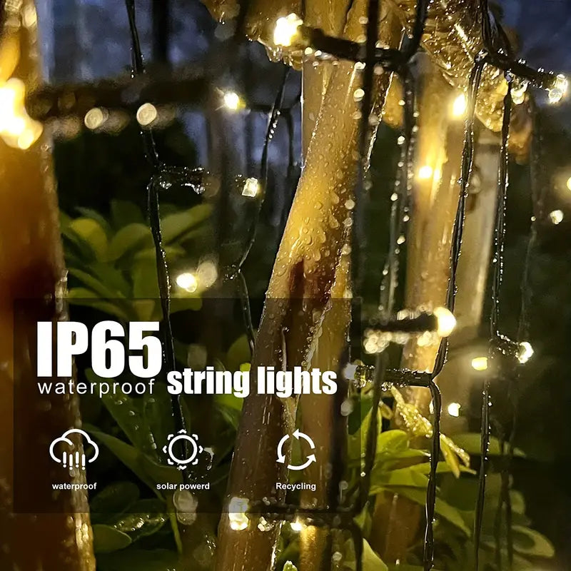 Solar String Lights Outdoor Waterproof Outdoor Lighting - DailySale