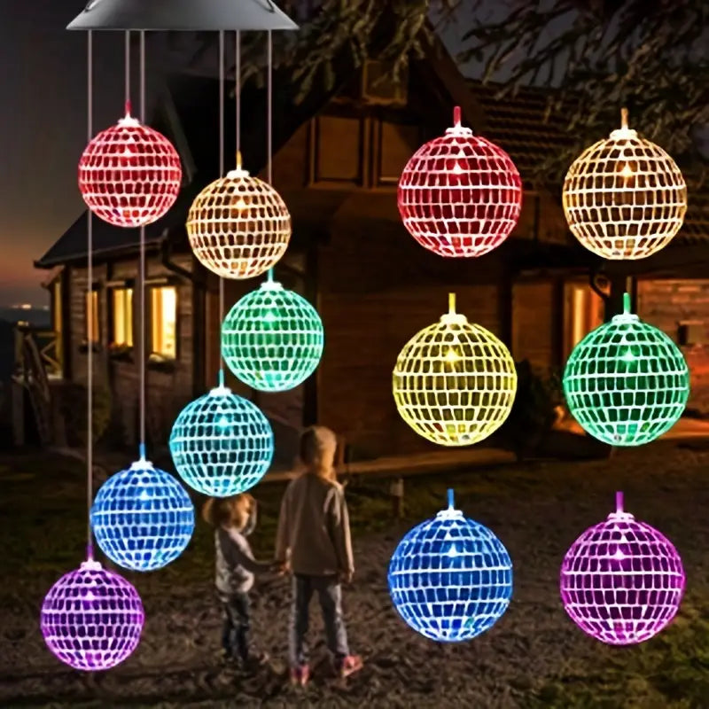 Solar Wind Chimes Light - Mobile Hanging LED Light, Color Changing Wind Chime String & Fairy Lights - DailySale