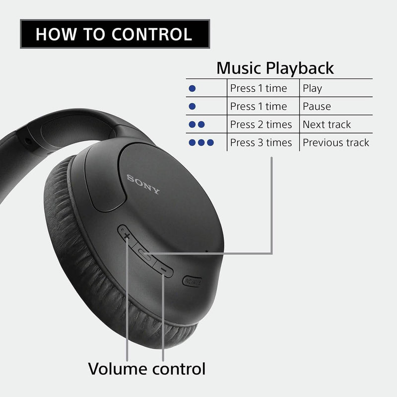 Sony Wireless Noise-Cancelling Over-The-Ear Headphones WH-CH710N (Refurbished) Headphones - DailySale