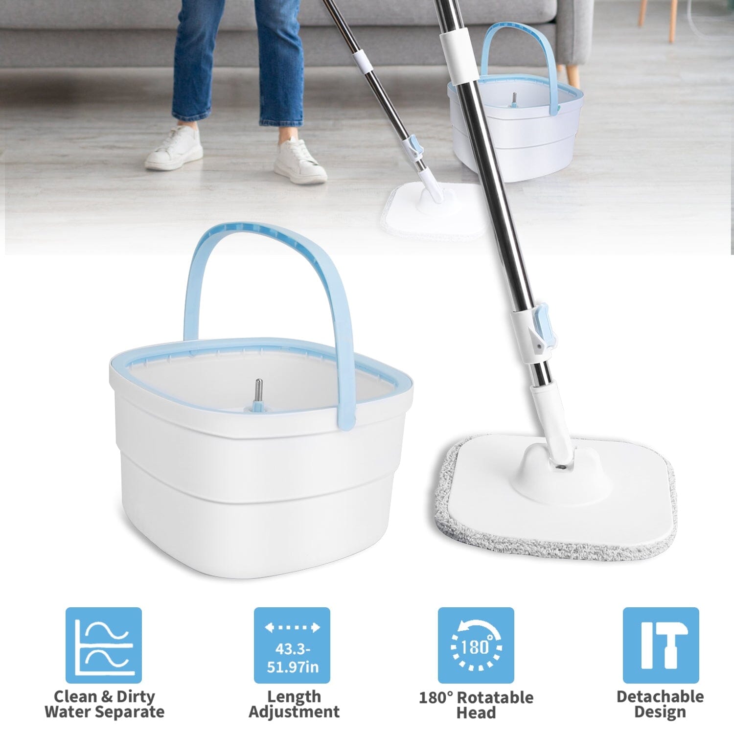 Spin Mop and Bucket with Wringer Set Household Appliances - DailySale