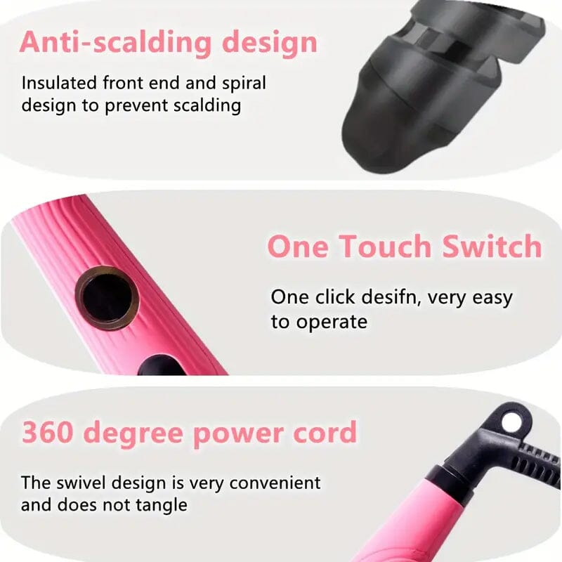 Spiral Curl Professional Hair Curling Wand Beauty & Personal Care - DailySale