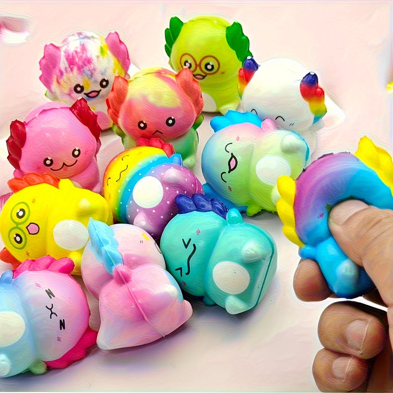 Mini squishy toy being squeezed in hand