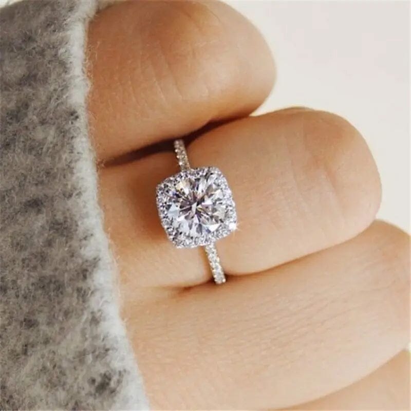 Square Artificial Diamond Ring for Men Rings - DailySale