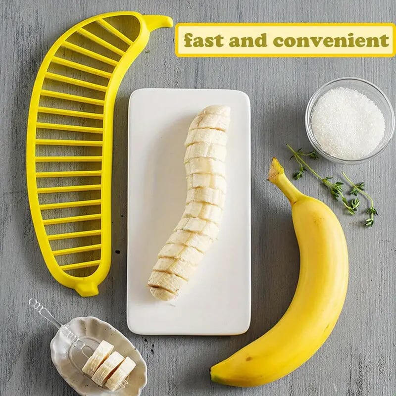 Stainless Steel Blade Banana Slicer Kitchen Tools & Gadgets - DailySale