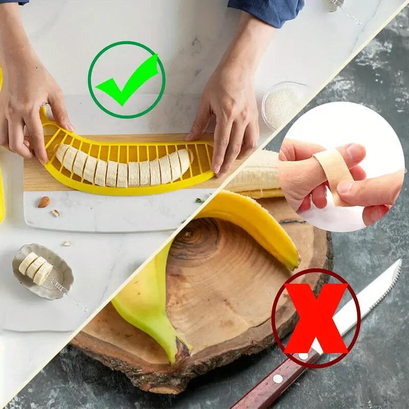 Stainless Steel Blade Banana Slicer Kitchen Tools & Gadgets - DailySale