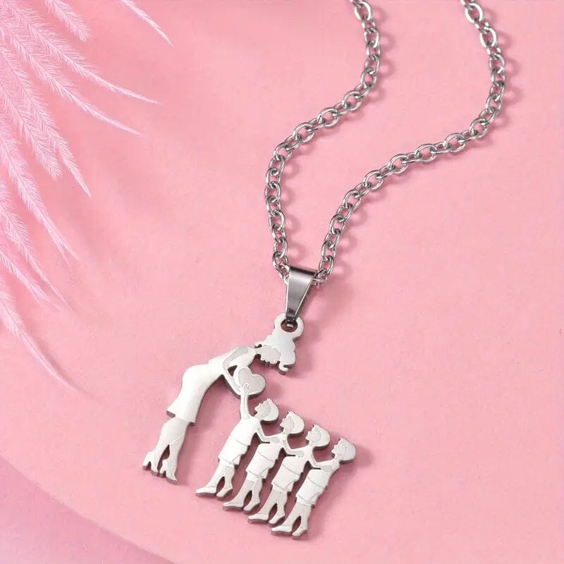 Stainless Steel Heartfelt Mother-Daughter-Son Necklace Necklaces 4 Boys - DailySale