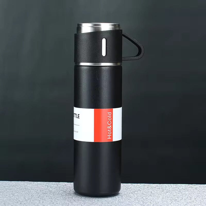 Stainless Steel Insulated Vacuum Sealed Bottle Set Kitchen Tools & Gadgets Black - DailySale