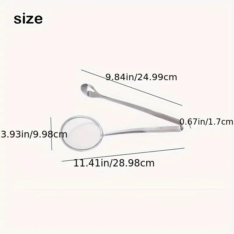 Stainless Steel Kitchen Strainer Tongs - High-Temperature Resistant Kitchen Tools & Gadgets - DailySale