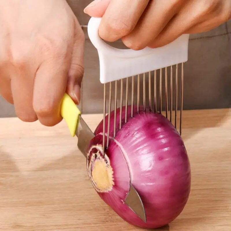 Stainless Steel Onion Needle Fork Vegetable Fruit Slicer Kitchen Tools & Gadgets - DailySale