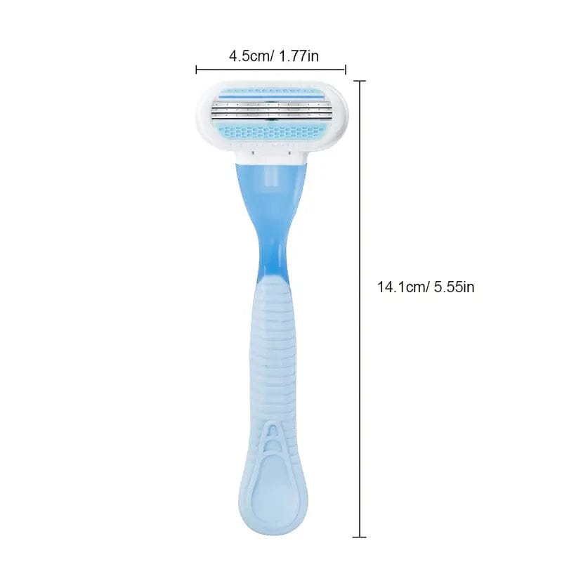 Stainless Steel Women's Hair Razor with 8 Replacement Blades Beauty & Personal Care - DailySale