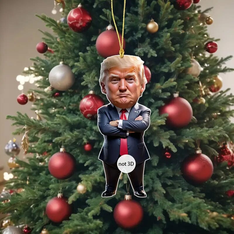 Standing Trump Acrylic Ornament Christmas Tree Hanging Decor Holiday Decor & Apparel - DailySale