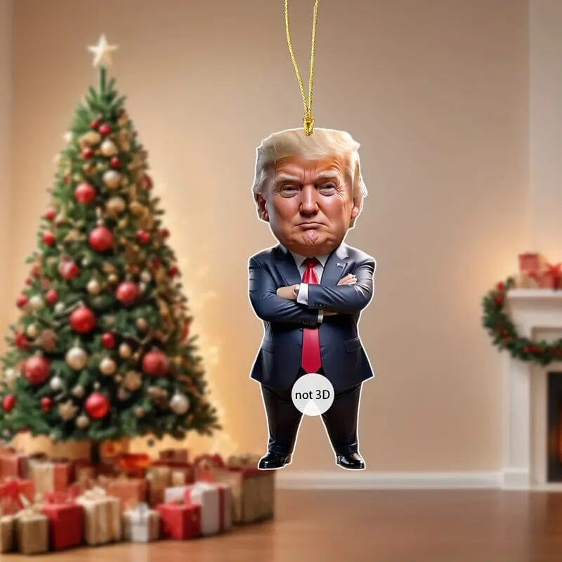 Standing Trump Acrylic Ornament Christmas Tree Hanging Decor Holiday Decor & Apparel - DailySale