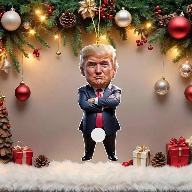 Standing Trump Acrylic Ornament Christmas Tree Hanging Decor Holiday Decor & Apparel - DailySale