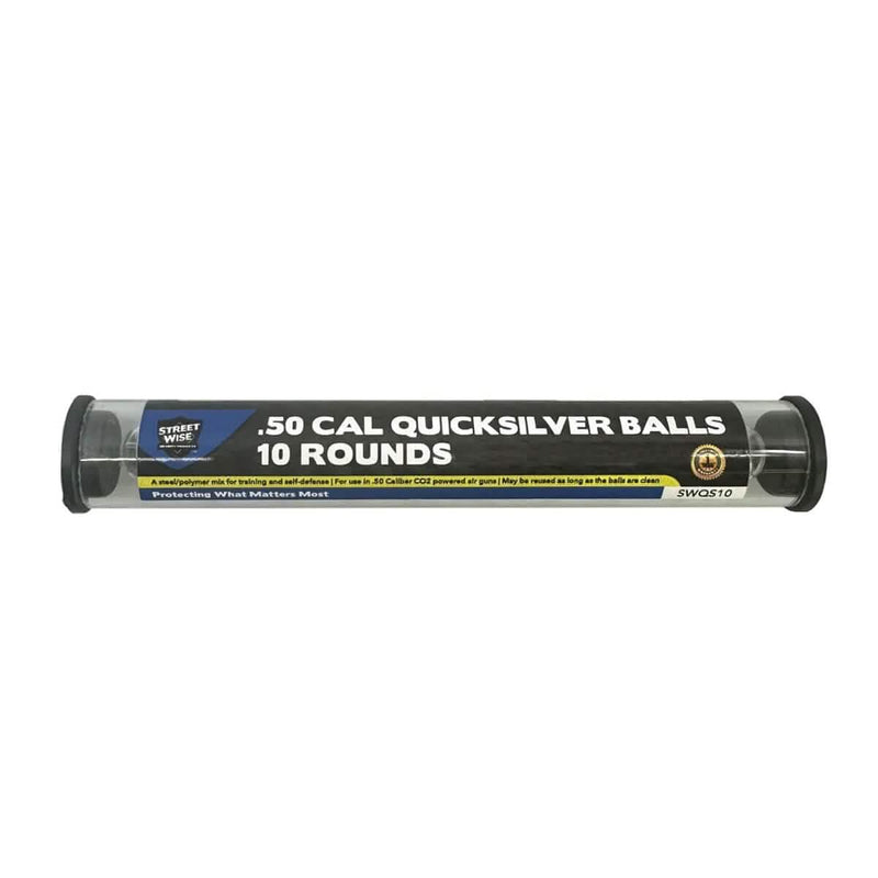 Streetwise The Heat Pepper Launcher .50 Cal 5% PAVA Pepper Ball 10 Rounds Tactical Quicksilver Ball - DailySale