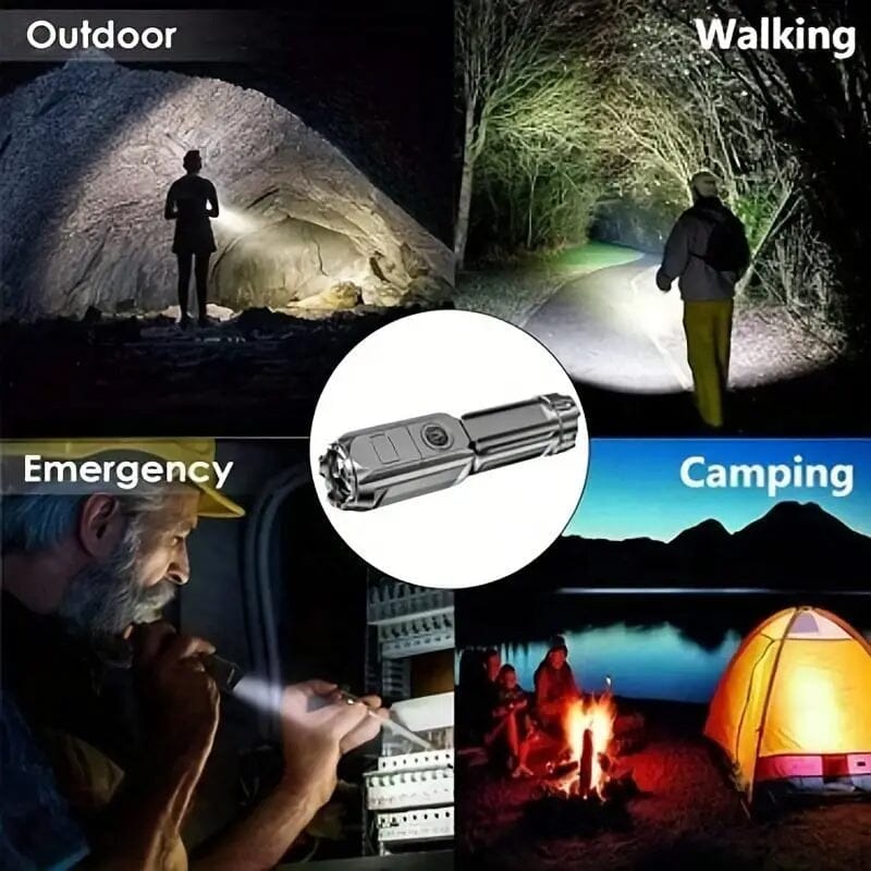 Strong Telescopic Light Zoom Flashlight Sports & Outdoors - DailySale